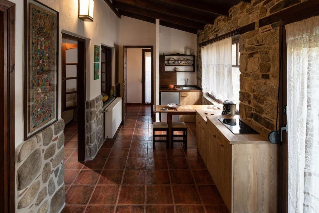 Traditionelles Appartement Athos Shadow Am Meer Paralia Sikias Eksteriør billede