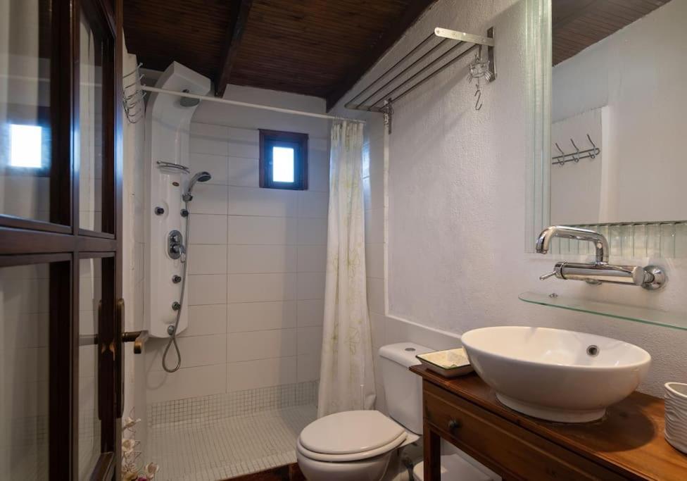 Traditionelles Appartement Athos Shadow Am Meer Paralia Sikias Eksteriør billede