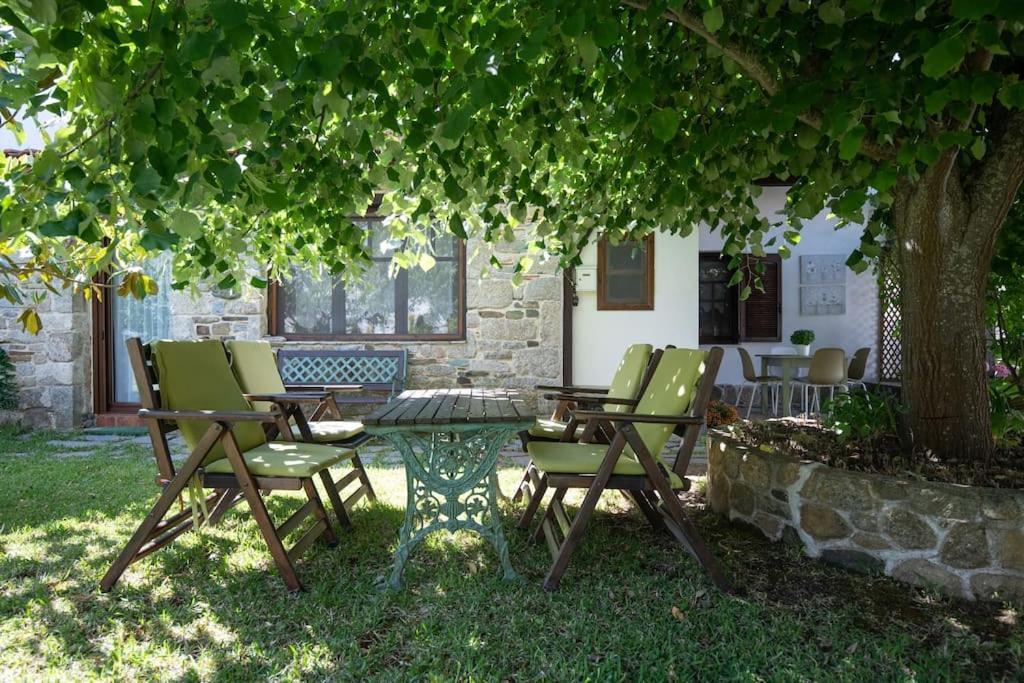 Traditionelles Appartement Athos Shadow Am Meer Paralia Sikias Eksteriør billede