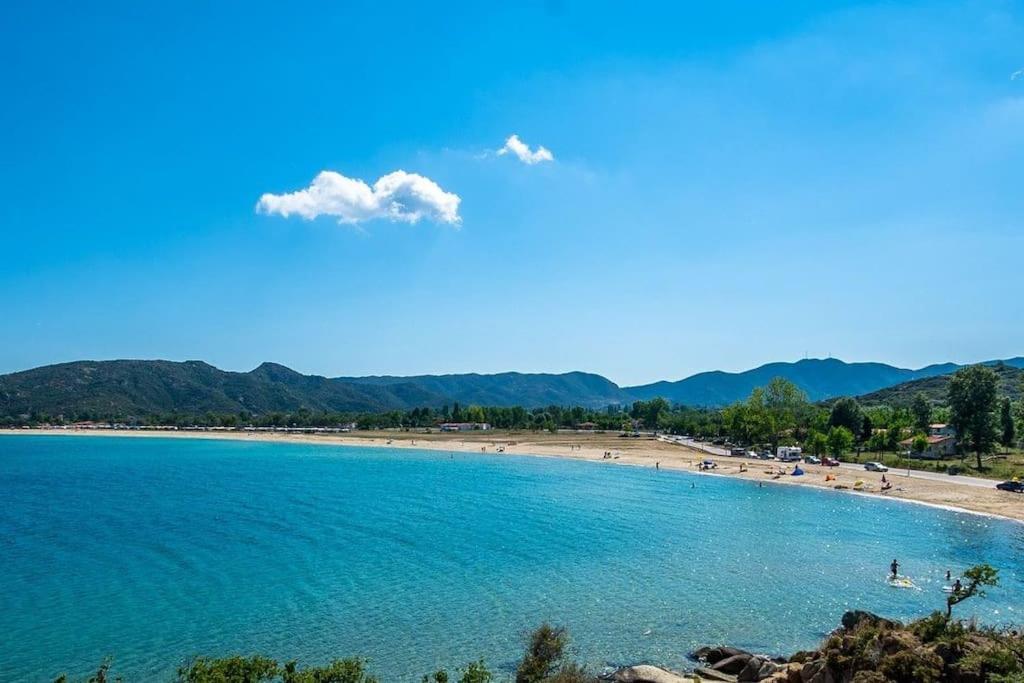 Traditionelles Appartement Athos Shadow Am Meer Paralia Sikias Eksteriør billede